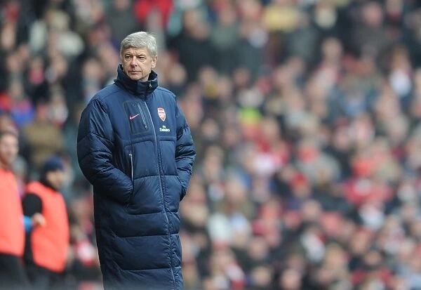 Arsene Wenger and Arsenal Face Blackburn Rovers in the Premier League, 2011-12