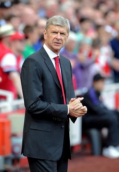 Arsene Wenger the Arsenal Manager. Arsenal 6: 1 Southampton. Barclays Premier League