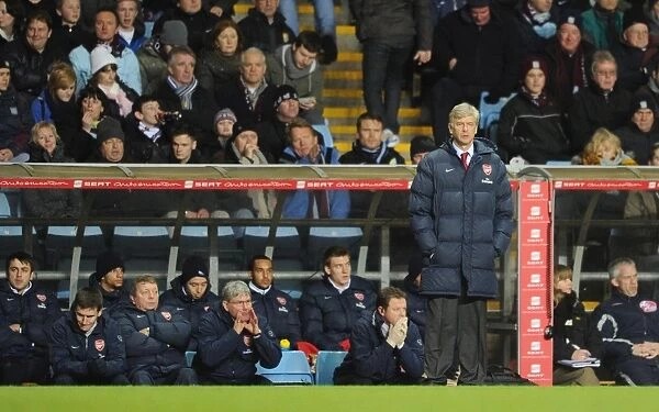 Arsene Wenger the Arsenal Manager. Aston Villa 0: 0 Arsenal. Barclays Premier League