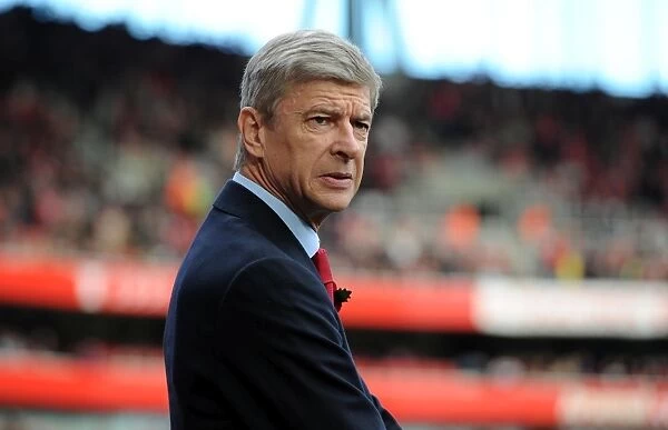 Arsene Wenger: Arsenal Manager in Defeat against Newcastle United, Barclays Premier League (Arsenal 0:1), Emirates Stadium, 7 / 11 / 10