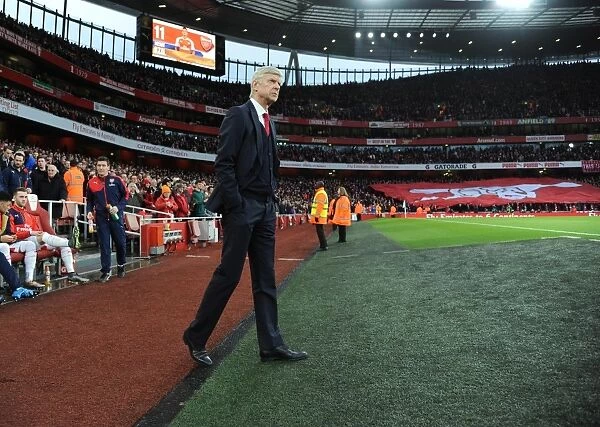 Arsene Wenger the Arsenal Manager before the match