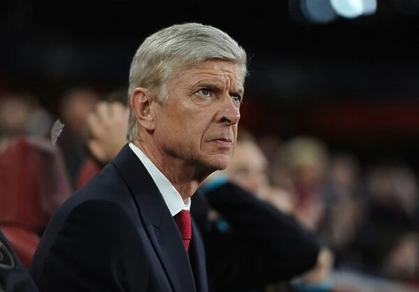 Arsene Wenger: Arsenal Manager, UEFA Champions League 2015 / 16 - Arsenal vs. Olympiacos
