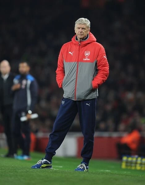 Arsene Wenger Guides Arsenal in 2016 EFL Cup Match Against Reading