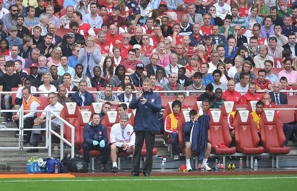 Arsene Wenger Leading Arsenal Against Liverpool, 2011-2012 Premier League