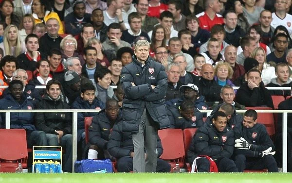 Arsene Wenger Leads Arsenal to 6-0 Carling Cup Victory over Sheffield United, Emirates Stadium, 2008