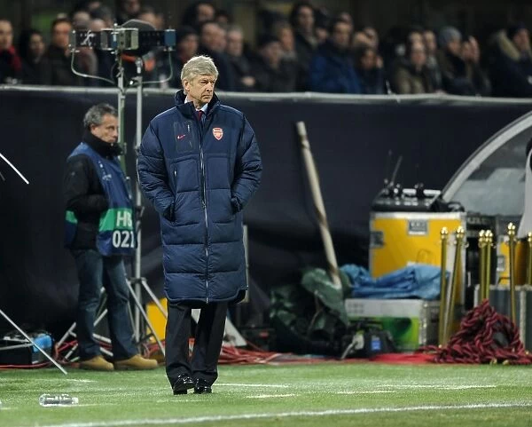 Arsene Wenger Leads Arsenal Against AC Milan in UEFA Champions League (2011-12)