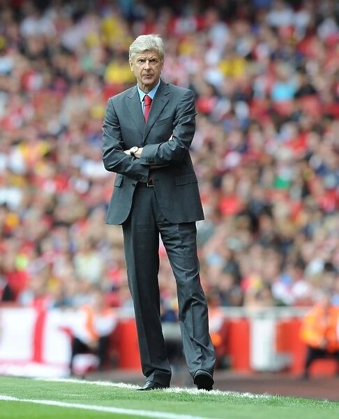 Arsene Wenger Leads Arsenal Against Aston Villa in the Premier League (2013-14)