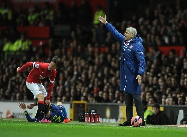 Arsene Wenger Leads Arsenal in FA Cup Quarterfinal Clash Against Manchester United, 2015