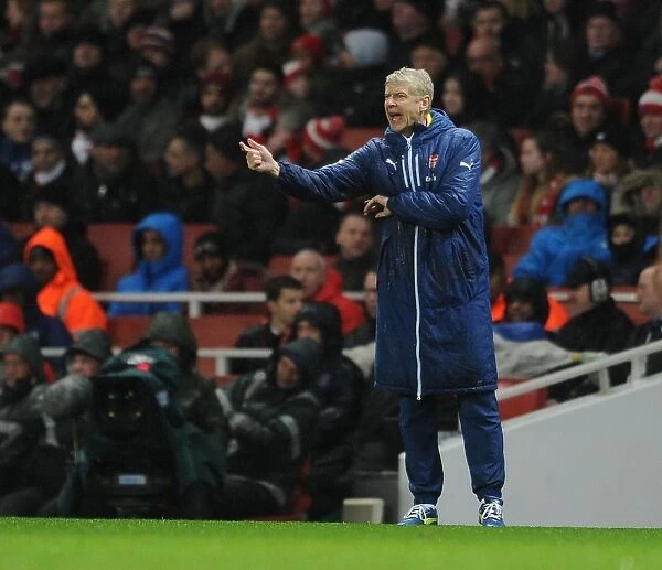 Arsene Wenger Leads Arsenal Against Queens Park Rangers, 2014-15 Premier League