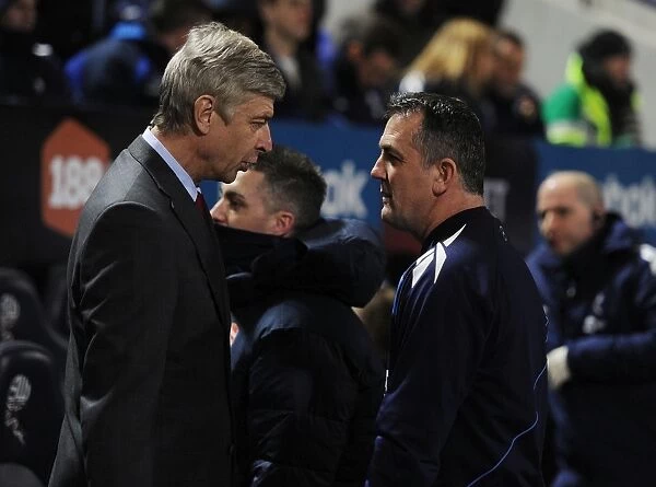 Arsene Wenger and Owen Coyle Pre-Match Handshake: Bolton Wanderers vs. Arsenal, Premier League 2011-2012