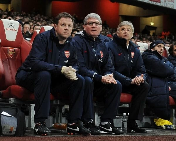 Arsene Wenger, Pat Rice, and Colin Lewin: Arsenal's Triumvirate at Emirates Stadium (Arsenal v Wolverhampton Wanderers 2011-2012)