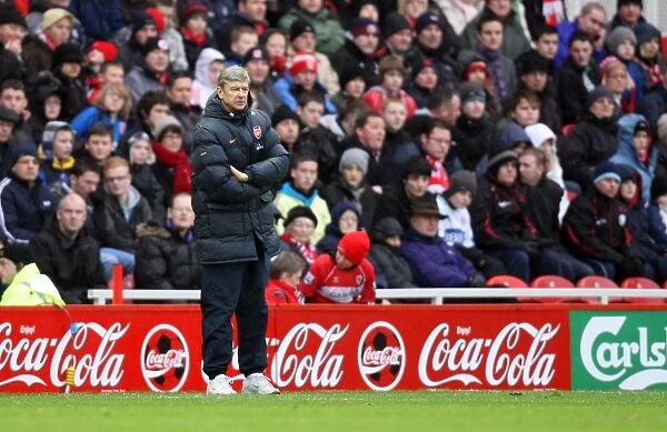 Arsene Wenger at The Riverside: 1:1 Stalemate with Middlesbrough, Barclays Premier League, December 2008