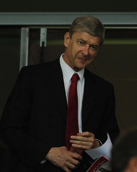 Arsene Wenger Watching Arsenal FC vs Olympiacos FC, UEFA Champions League (2011)