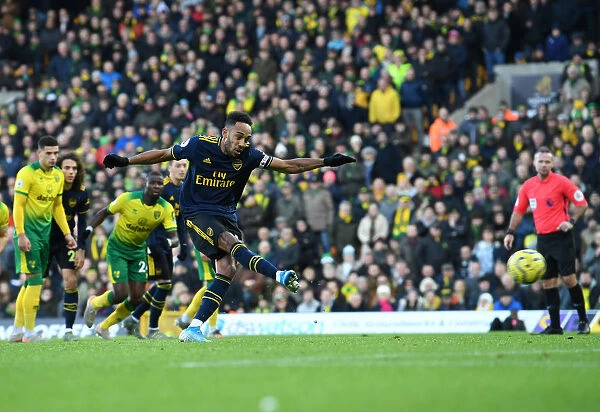 Aubameyang Scores Penalty: Norwich City vs. Arsenal, Premier League 2019-20