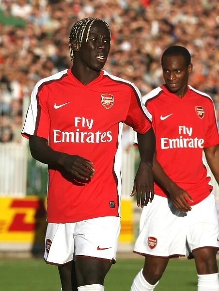 Bacary Sagna in Action for Arsenal Against Szombathely, 2008