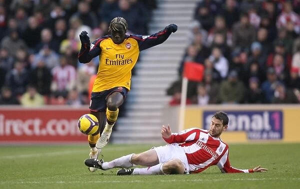 Bacary Sagna's Devastating Injury: Arsenal's Triumph Over Stoke, 2008 (2-1)