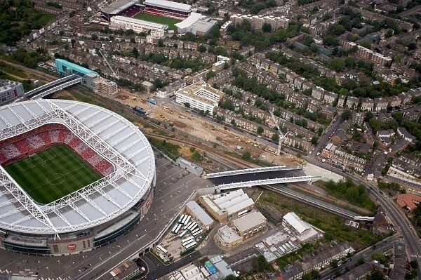 Bergkamp's Testimonial: Exciting Aerial View of Arsenal vs. Ajax 2:1 at Emirates Stadium