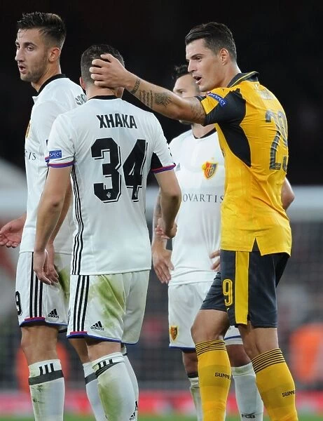 Brothers in Football: A United Front - Granit Xhaka of Arsenal and Taulant Xhaka of FC Basel