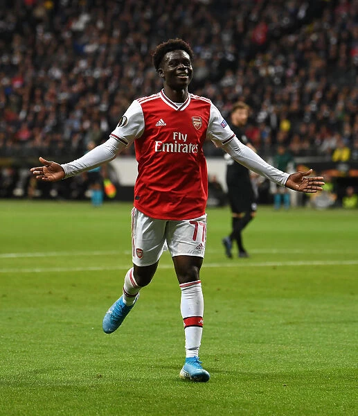 Bukayo Saka Scores Arsenal's Second Goal: Eintracht Frankfurt vs Arsenal, UEFA Europa League 2019-20