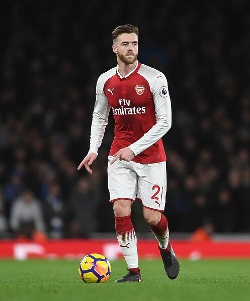 Calum Chambers: In Action for Arsenal Against Chelsea, Premier League 2017-18