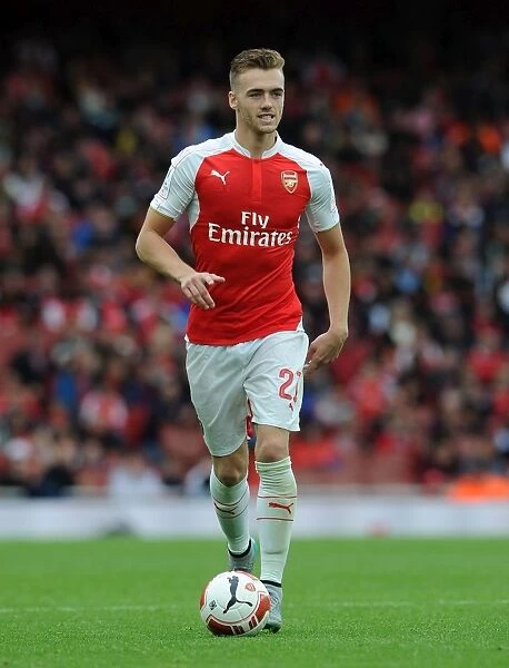 Calum Chambers in Action: Arsenal vs. VfL Wolfsburg at the Emirates Cup 2015 / 16
