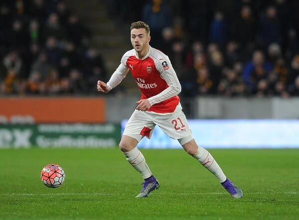 Calum Chambers in Action: Arsenal's FA Cup Battle against Hull City (March 2016)