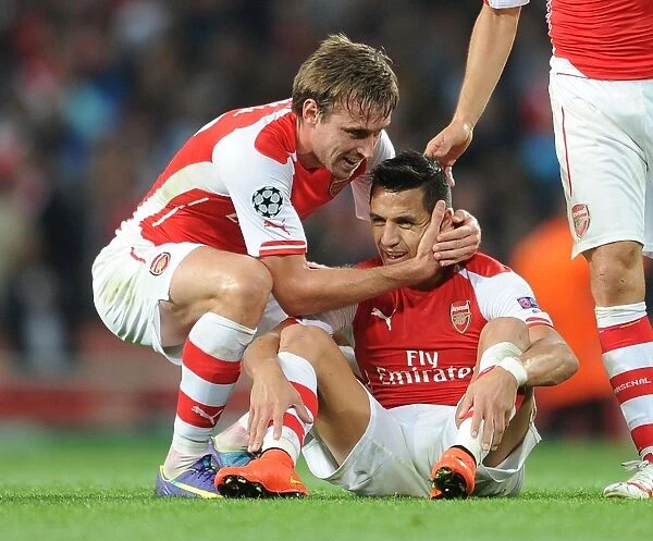 Celebration at Emirates: Monreal and Sanchez Reunite After Arsenal's UEFA Champions League Victory