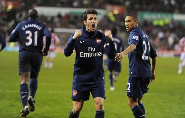 Cesc Fabregas Brilliant Goal: Arsenal's Triumph Over Stoke City (3-1)