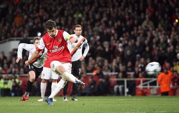 Cesc Fabregas scores Arsenals 3rd goal from the penalty spot. Arsenal 5