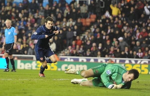 Cesc Fabregas Stunner: Arsenal's Second Goal in 3-1 Victory over Stoke City, 2010