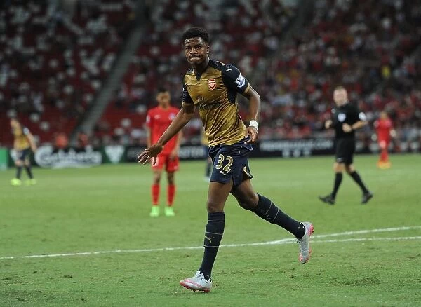 Chuba Akpom Scores First Goal for Arsenal: Arsenal vs Singapore XI, Barclays Asia Trophy, Kallang, Singapore, 2015