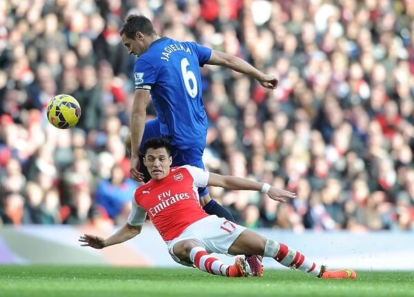 Clash at Emirates: Sanchez vs Jagielka - Arsenal vs Everton, Premier League 2014-15