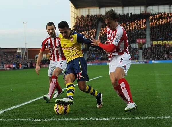 Clash of Forces: Sanchez vs Pieters & Muniesa (Stoke City vs Arsenal, 2014-15)