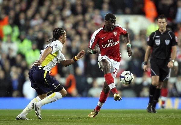 Clash of Ivorian International Teammates: Eboue vs Assou-Ekotto in the Intense Rivalry of Tottenham Hotspur 2:1 Arsenal (Barclays Premier League, White Hart Lane, 14 / 4 / 10)