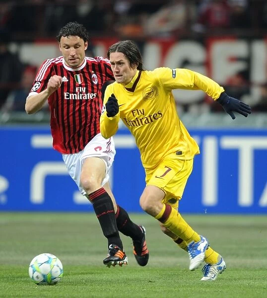 Clash of Midfield Titans: Rosicky vs. van Bommel - AC Milan vs. Arsenal FC, UEFA Champions League 2012