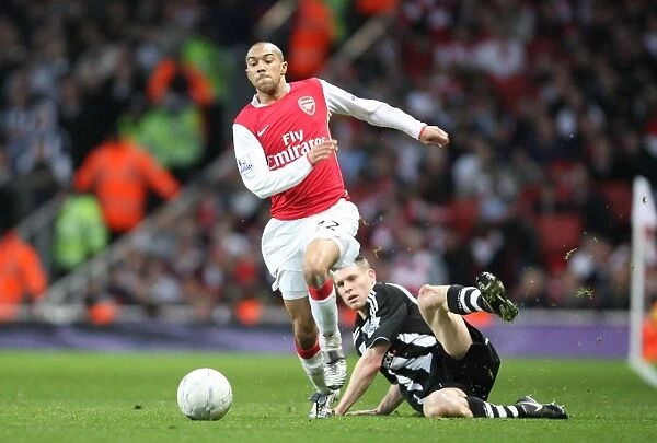 Clash of Stars: Arsenal's Clichy vs Milner in FA Cup Showdown (Arsenal 3:0 Newcastle United, 26 / 1 / 2008)