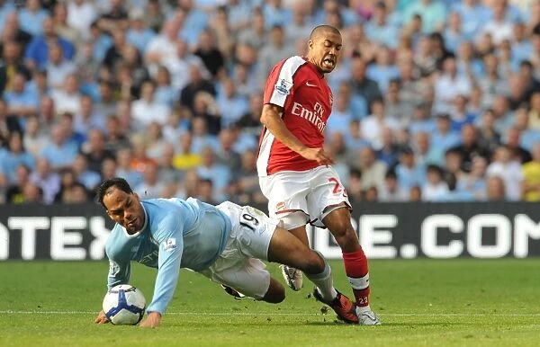 Clash of the Titans: Gael Clichy vs. Joleon Lescott - Manchester City's Thrilling 4:2 Victory over Arsenal (2009)