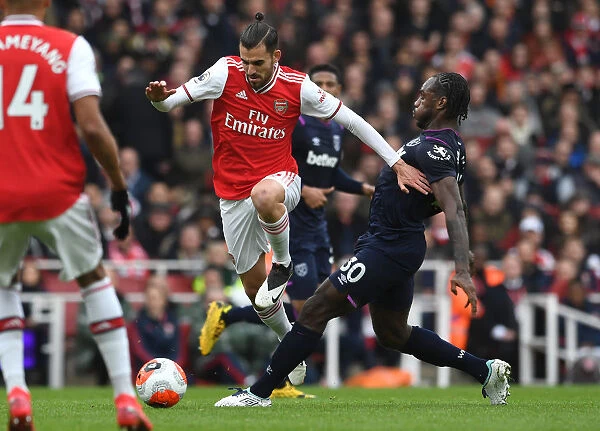 Dani Ceballos Leaps Past Michail Antonio: Arsenal vs. West Ham United, Premier League 2019-20