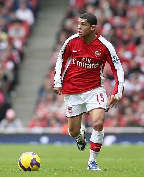 Denilson of Arsenal in Action at Emirates Stadium during the 0-0 Barclays Premier League Match against Fulham, London, 2009