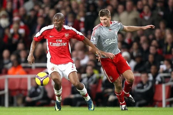 Diaby vs. Gerrard: 1:1 Stalemate at Emirates Stadium - Arsenal vs. Liverpool, Barclays Premier League, 21 / 12 / 08