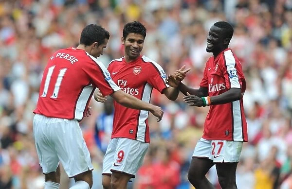 Eboue, Eduardo, and Van Persie: Arsenal's Triumphant Moment - 3rd Goal vs. Wigan Athletic (4:0)
