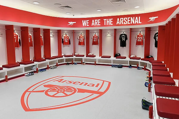 Exclusive: A Peek into Arsenal Women's Dressing Room Before Arsenal vs. Aston Villa (2023-24) - Barclays Women's Super League, Emirates Stadium