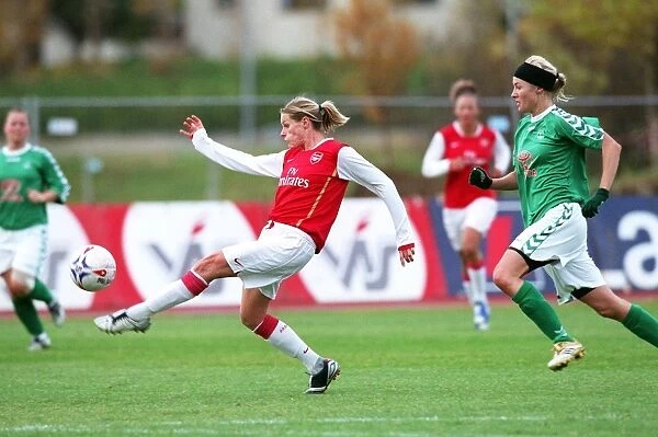 Five-Goal Blitz: Kelly Smith's Dominant Performance in Arsenal Ladies UEFA Cup Quarterfinal Victory over Breidablik