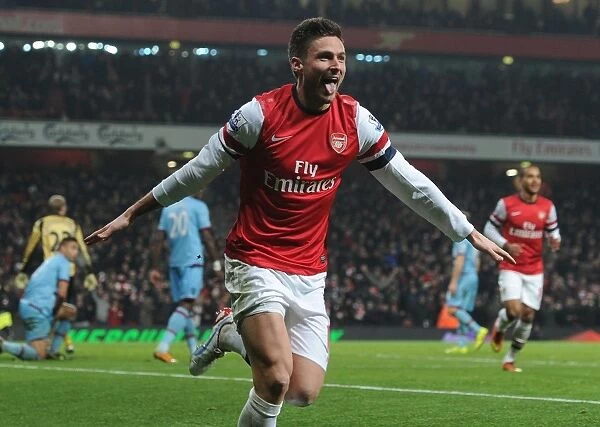 Five-Star Giroud: Arsenal's Thrilling Victory Over West Ham United (2013)
