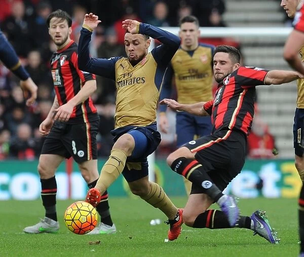 Francis Coquelin (Arsenal) Andrew Surman (Bournemouth). AFC Bournemouth 0: 2 Arsenal