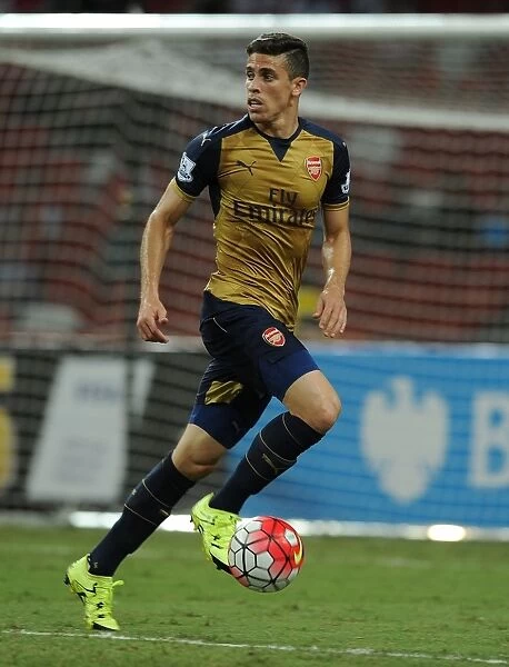 Gabriel in Action: Arsenal vs. Singapore XI at 2015 Barclays Asia Trophy