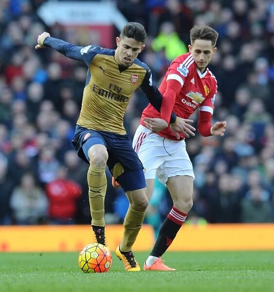 Gabriel vs Januzaj: A Premier League Showdown at Old Trafford, Manchester United vs Arsenal, 2015 / 16