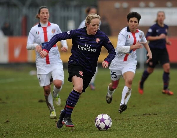 Gemma Davison in Action: Arsenal Ladies vs. ASD Torres CF, UEFA Women's Champions League Quarterfinals (2013)