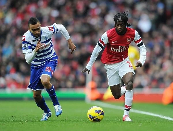 Gervinho Outmaneuvers Jose Bosingwa: Arsenal vs. Queens Park Rangers, 2012-13 Premier League