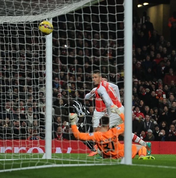 Giroud Scores: Arsenal vs. Newcastle United, Premier League 2014 / 15
